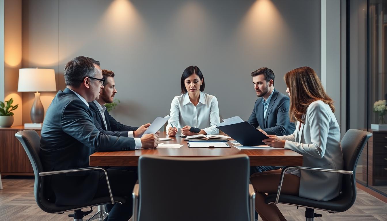 Family elder care planning discussion